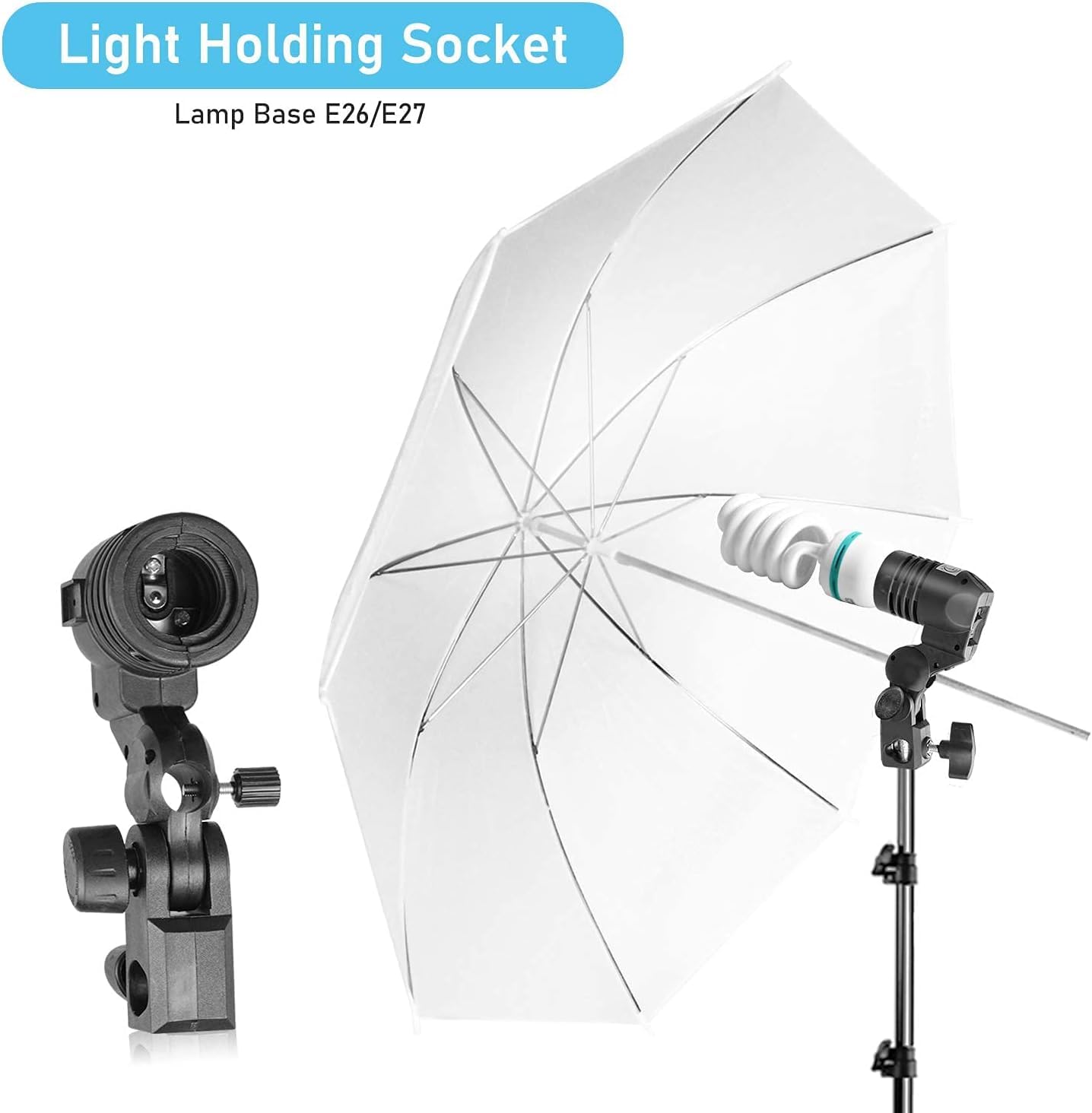 Photography Light Bulb Holder Stand Mount -2 Photography Light Bulb Holder Stand Mount -2