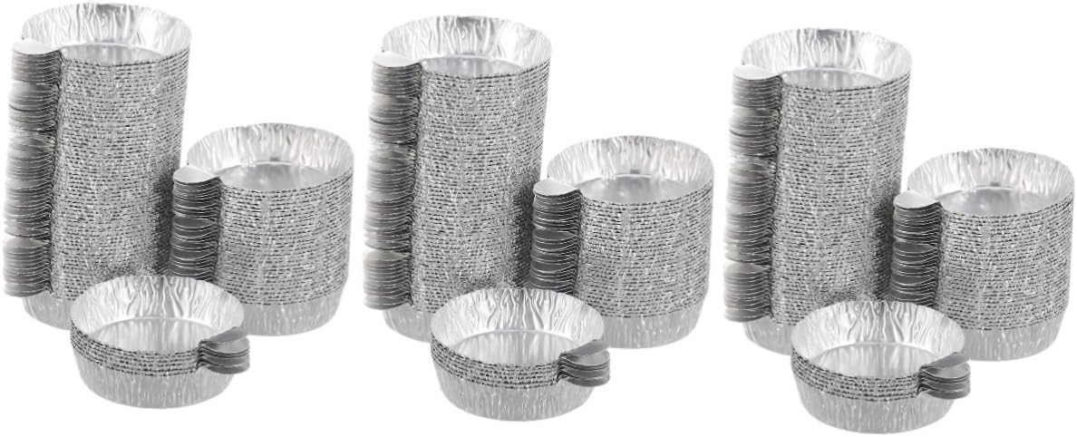 SaditY 150 Pcs Aluminum Foil Weighing Dish Disposable Serving Tray Aluminum Tray Chemistry Weigh Boats Surface Plate Weighing Trays Supplies Silver Aluminum Foil Disposable, Silverx3pcs