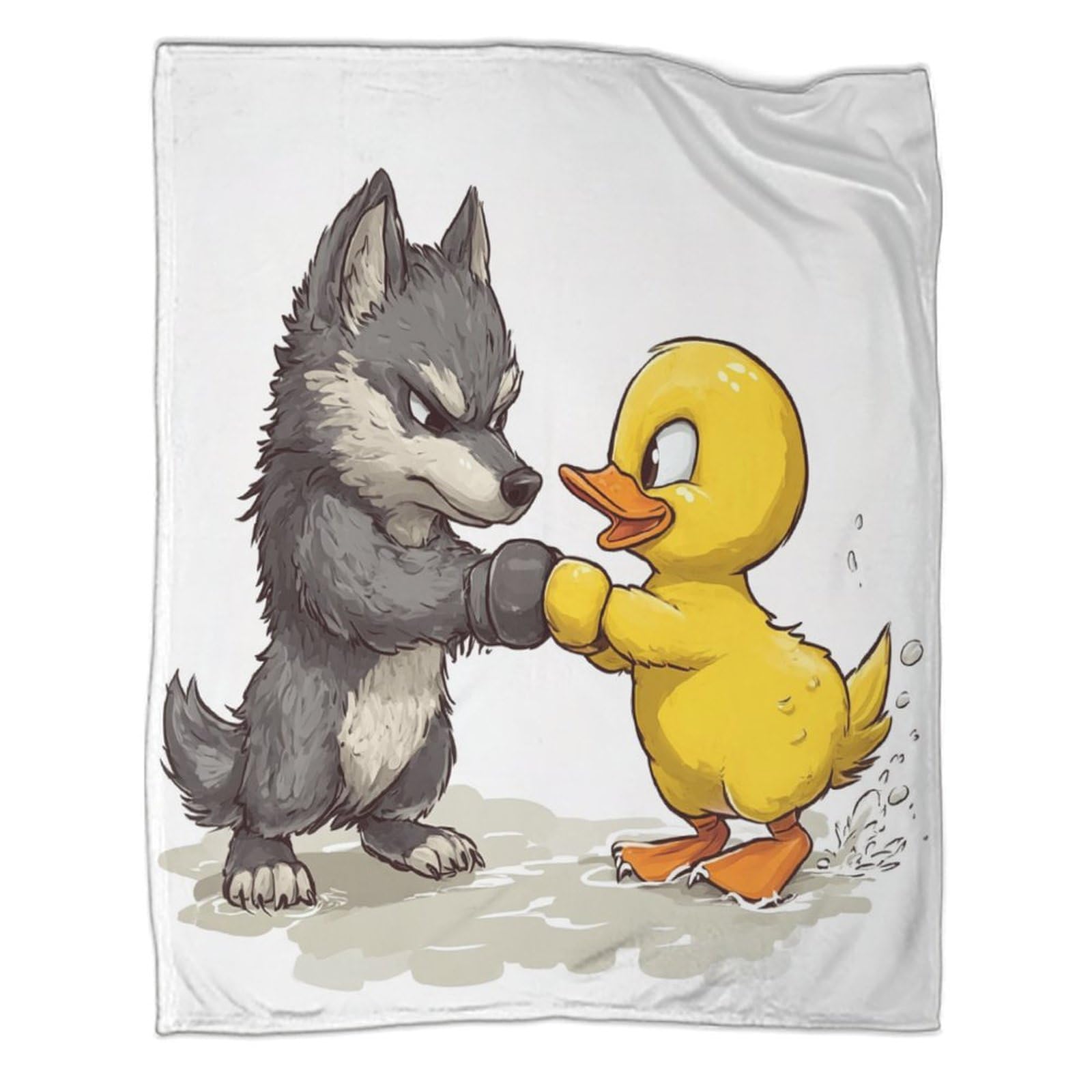 Couverture polaire canard Kung Fu pour des soirées cocooning douillettes