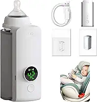 Aquecedor de mamadeira portátil para viagens, aquecimento rápido – aquecedor de mamadeira para leite materno, aquecedor de leite portátil com carregamento super rápido, aquecedor de mamadeira em