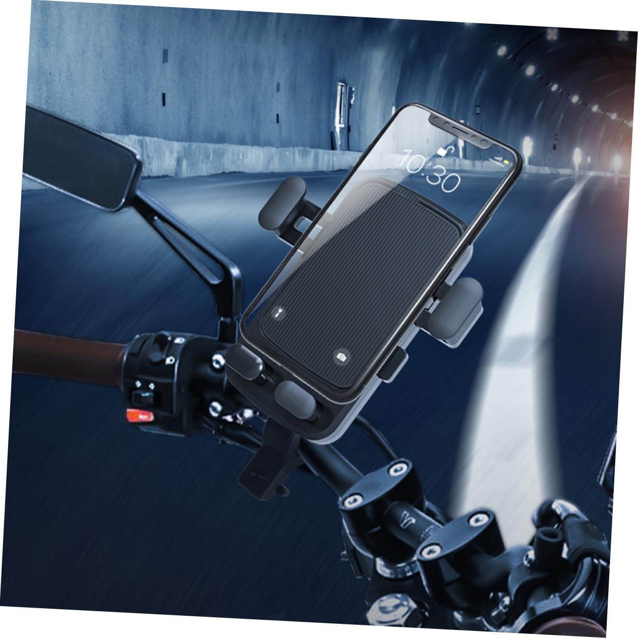 ULTECHNOVO 3 Pezzi Supporto Per Cellulare in Silicone Abs Supporto Girevole Per Smartphone Per Bici