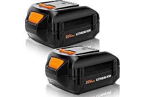 Worx 20V 6.0Ah WA3578 Replacement Battery (2-Pack)