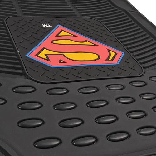 Miniatura 7 de BDK Superman - Alfombrillas de superhéroe para automóvil, con licencia oficial de Warner Bros DC Comics, protección interior para todo tipo de