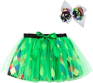 Saia de patinação para bebê crianças meninas saias de balé fantasia festa retalhos cor tule saia de dança saia de