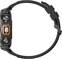 Vista 15 de Relojes inteligentes militares con rastreador GPS, reloj inteligente resistente de 1.45 pulgadas con brújula linterna LED, reloj inteligente táctico