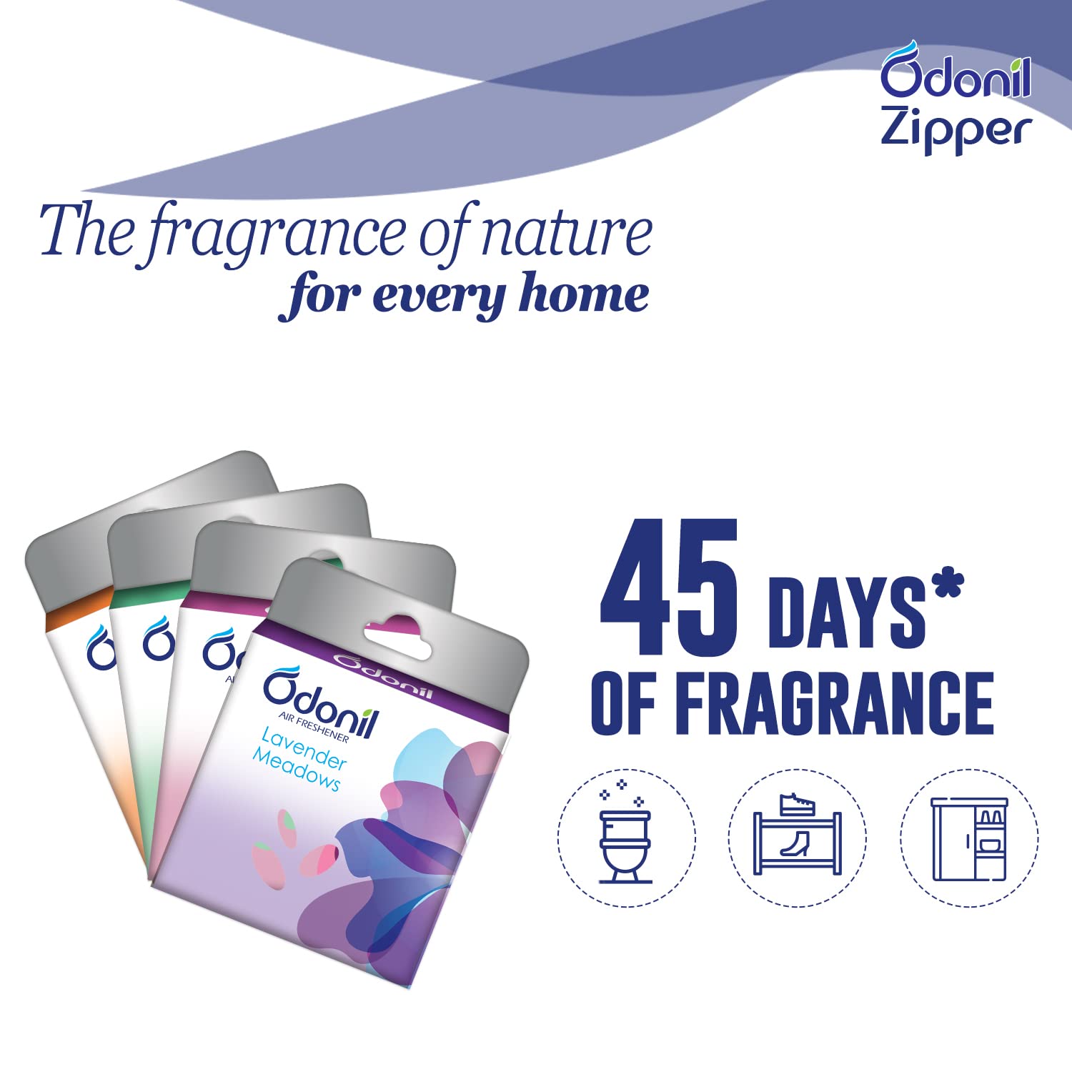 Odonil Bathroom Air Freshener Zipper Mix -30gm (10gm*3, Citrus, Jasmine,Lavender) - Image 6 thumbnail