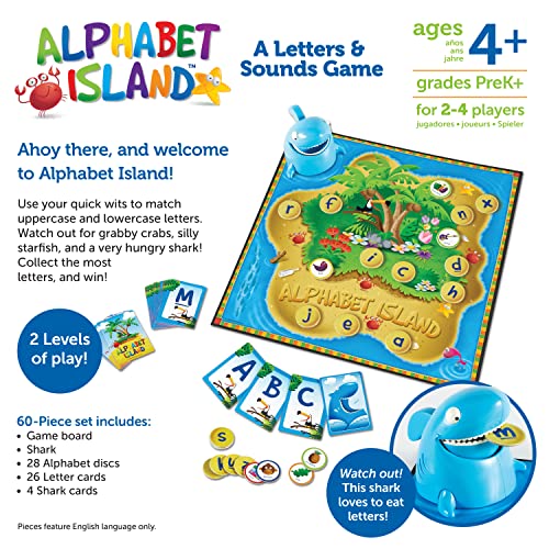 Learning Resources Alphabet Island, Letter & Sounds Game, Language Development Toy, Alphabet Learning Toys, Abc Board Games For Kids, Ages 4+ #TOP5