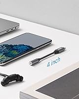 Vista 6 de Anker Adaptador de Audio USB C a 3.5mm, Cable de Nylon Macho a Hembra para Samsung S20/S20+/S20 Ultra, Pixel 4/+ 4XL, y Más Dispositivos Tipo C