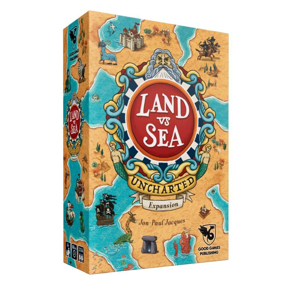 Good Games Publishing | Land Vs Sea Uncharted | Board Game Expansion | 2-4 Players | 60 Minutes