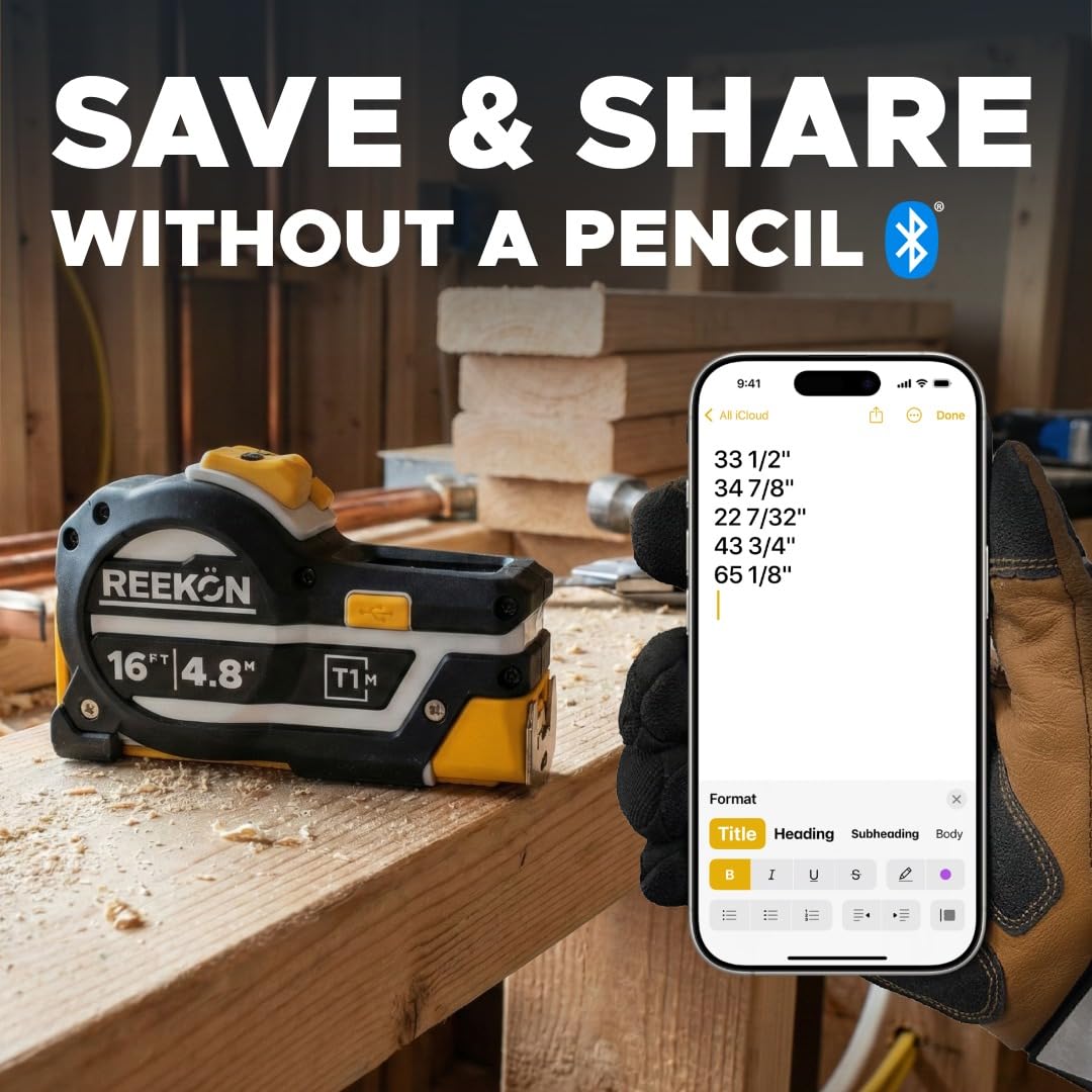 REEKON T1M Utility 16 ft Digital Tape Measure for the Job Site — Amazon image 2