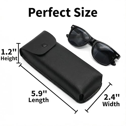 Miniatura 2 de Caso protector portátil de las gafas de sol del cuero de la PU del vintage para