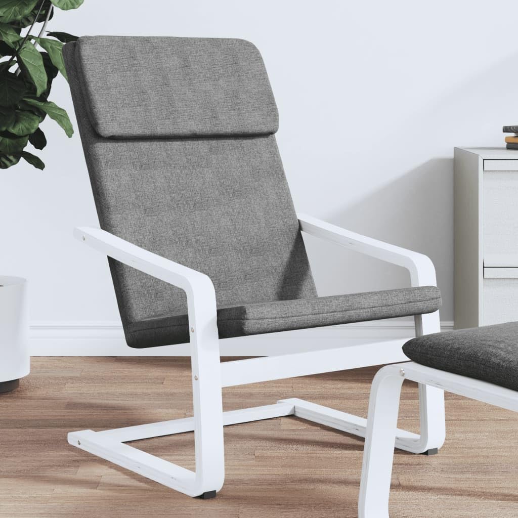 Poltrona relax in legno di betulla con seduta imbottita e robusta struttura in legno massello di betulla per soggiorno e lounge, comoda poltrona per soggiorno, poltrona relax ergonomica