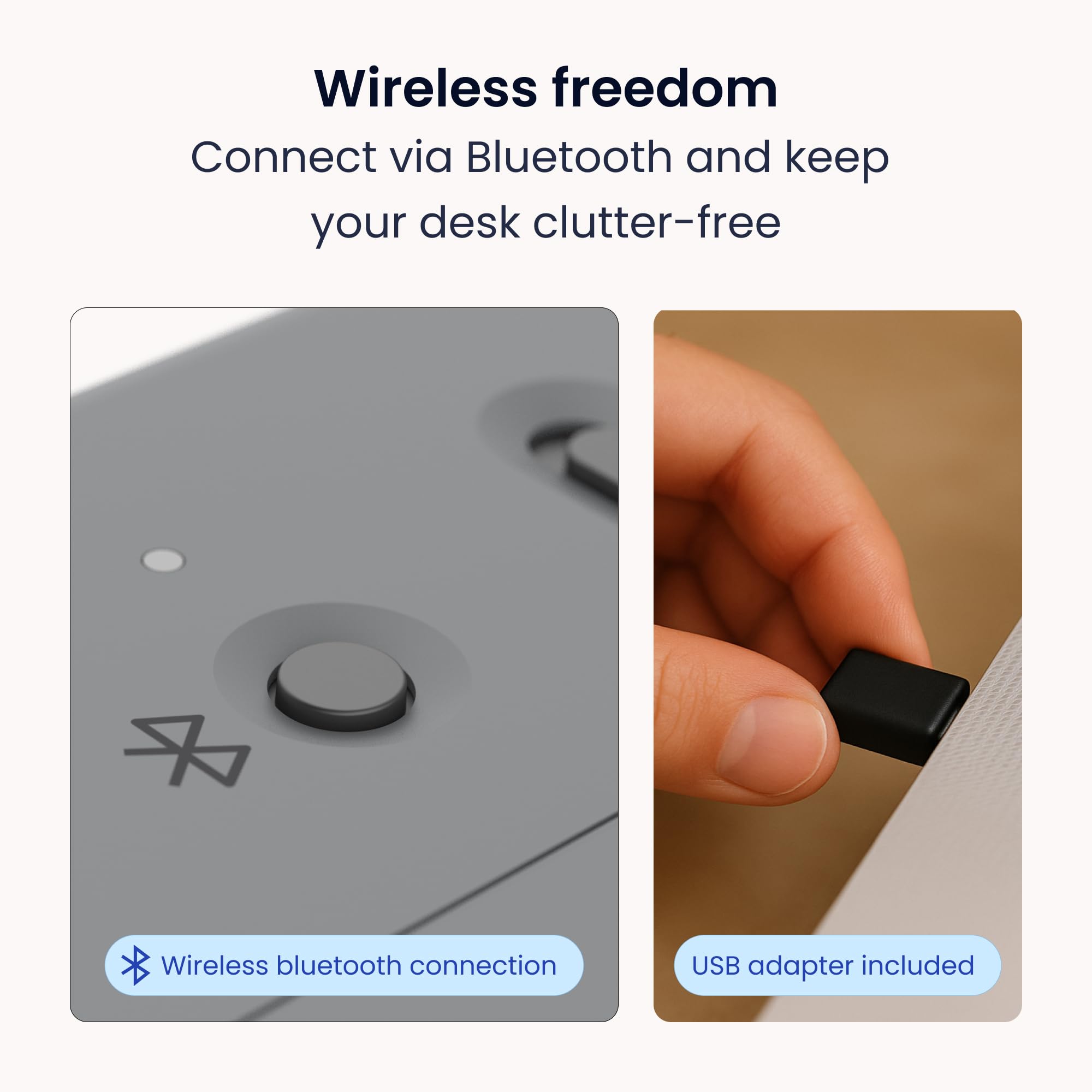 Contour Touch: Panel táctil ergonómico Bluetooth inalámbrico para Windows 10/11, multitáctil, Vidrio de Alta precisión, Clic en Cualquier Lugar, 4 Teclas programables, reposamuñecas Completo.