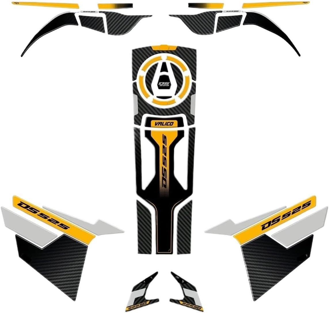 Tank Traction Pad for Voge for Valico 525 DSX 2023 2024 Epoxy Resin Motorcycle Tank Pad Protection Sticker Decorative Decal