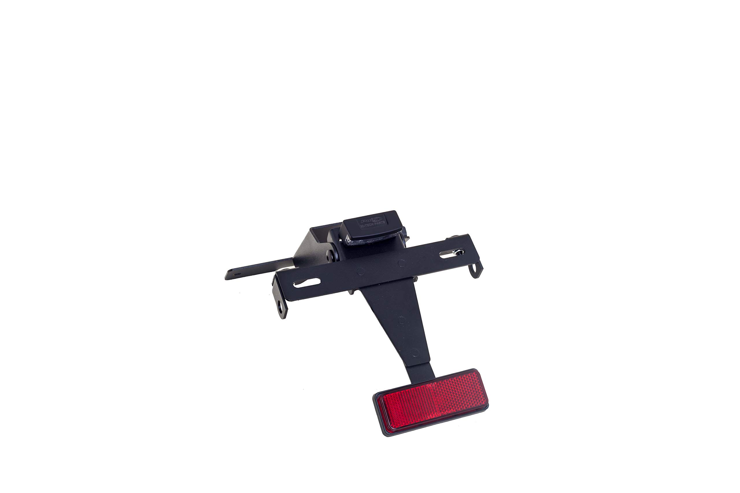 Puig 5319N License Plate Holder Brackets steel and polyamide license plate holder with adjustable tilt, secure mounting system and sporty design, Black