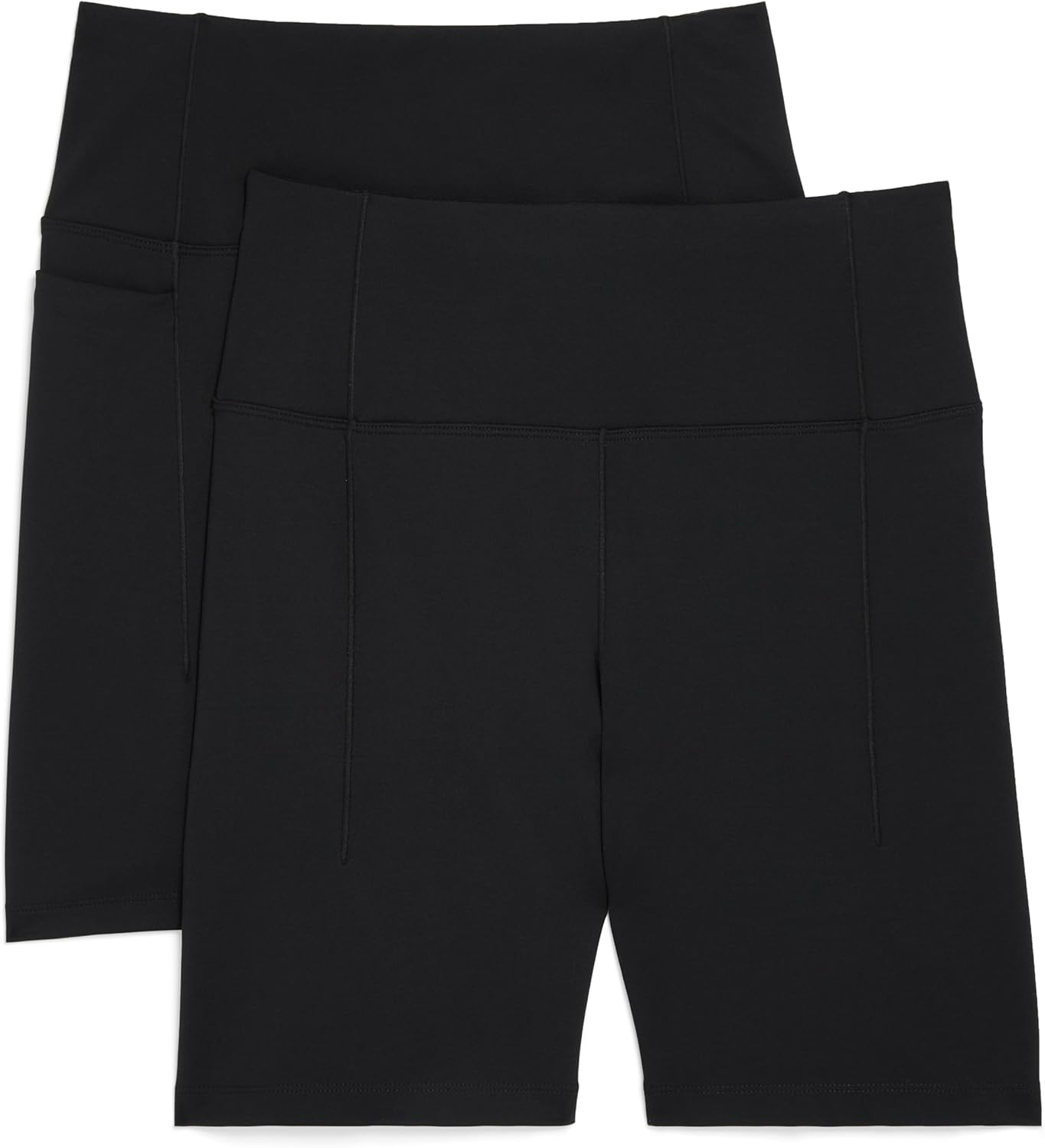 Jockey Women’s 2-Pack Satin Stitch 7” Bike Shorts