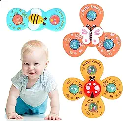 Brinquedo Ventosa Giratório Spin Pop Spinner Rotativo 3pcs