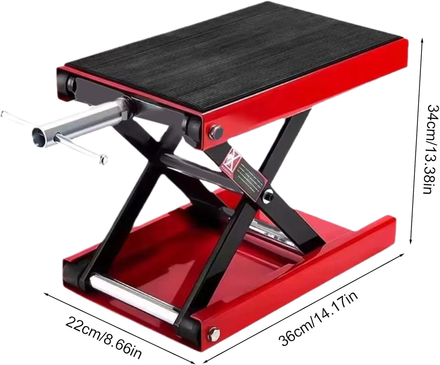 Motorcycle Lift Stand, Hydraulic Jack Tool, 500Kg Capacity Lift with Anti-Slip, Maintenance Equipment, Motorcycle Repair with Compact Design, Workshop Gear for Undercarriage and Garage