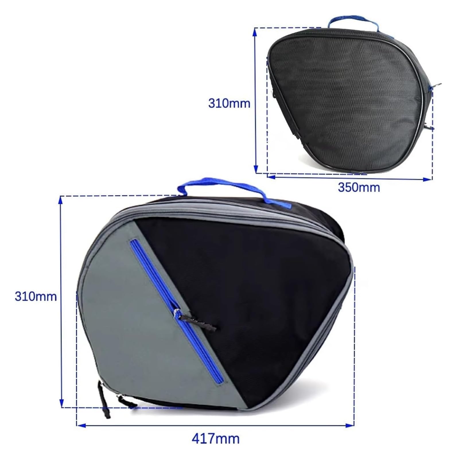 Moto Paraurti Borsa per Tracer 9 per 900 per GT Moto Bagaglio Nero Fodera Interna Espandibile Borsa Porta Attrezzi da Sella Valigie(Red)