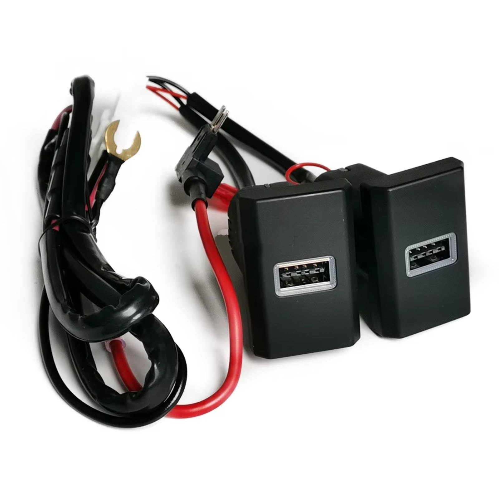 Compatible Con Ford Para Transit 2017-2020 1 Pc Dual QC3.0 USB Módulo Adaptador Enchufe Carga Rápida 12V 24V Impermeable Alta Velocidad Interfaz USB AUX Automóvil