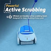 Vista 5 de Dolphin Proteus DX5i Aspiradora robótica automática para piscina con Wi-Fi, trepadora de paredes, cepillo de limpieza de línea de flotación, ideal