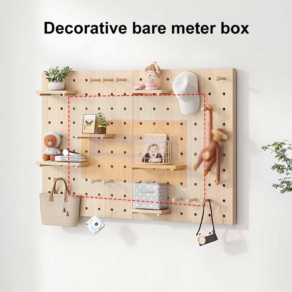 Tablica ścienna 120 x 60 cm, modułowy organizer ścienny do warsztatu, rękodzieła i ekspozycji ozdób, wszechstronna tablica z otworami z akcesoriami do organizacji domu