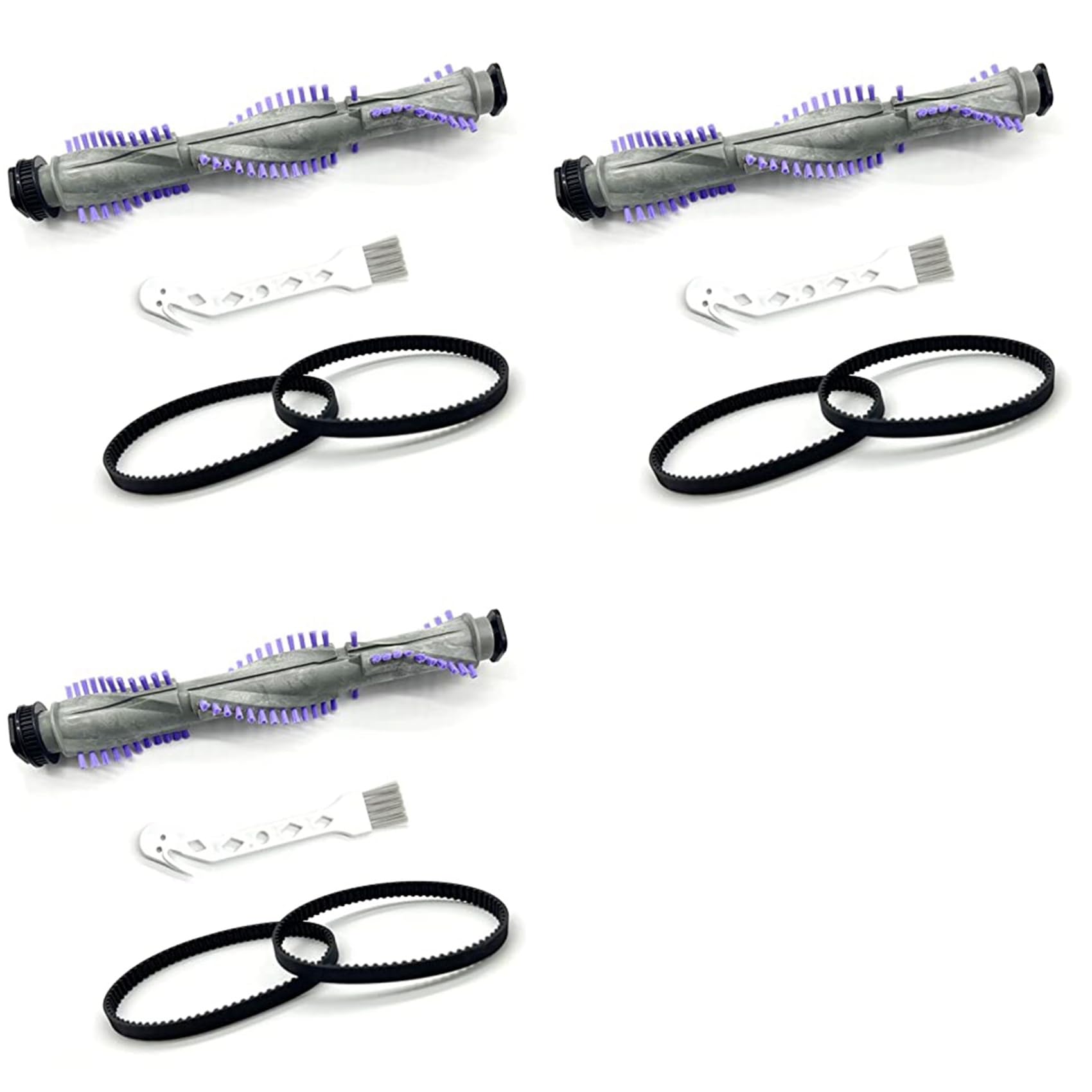 Hndhbfgrt 3 Set Replacement Brush Roller and Belt for Navigator Lift-Away NV350 NV351 NV352 NV353 NV360 NV356E NV42