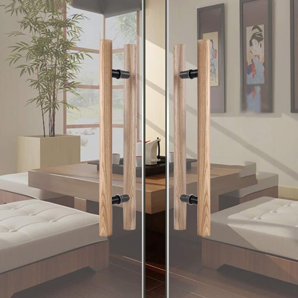 Solid Wood Commercial Push-Pull Handle/Glass Door Handle/Wooden Door Handle, 4 Lengths (Length800mm)