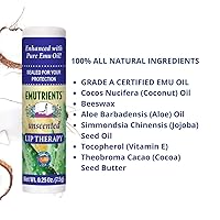 Vista 4 de Montana Emu Ranch Bálsamo labial natural de 0.25 onzas, sin perfume, fabricado con aceite de emú puro