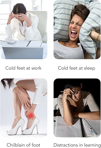 Miniatura 6 de Calentadores de pies con calefacción, 2 botas eléctricas de fibra de carbono de calentamiento rápido, suaves, cómodas, antideslizantes, recargables,
