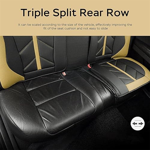 Miniatura 4 de Fundas de asiento delantero y trasero para M.a.z.d.a2 2011-2014 Funda de asiento de coche de lujo de cuero sintético deportivo transpirable cómodo