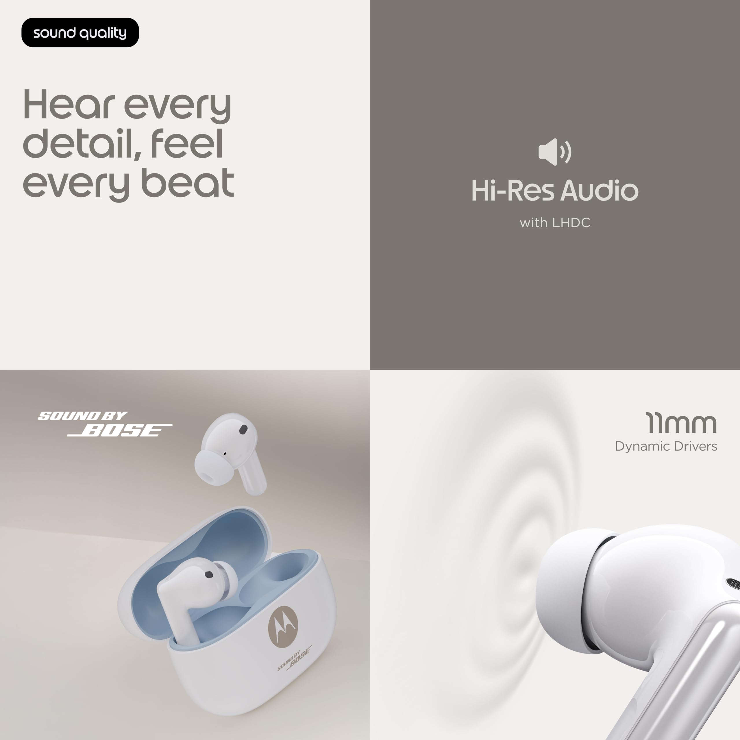 Moto Buds 2 Plus - Blanco Brillante