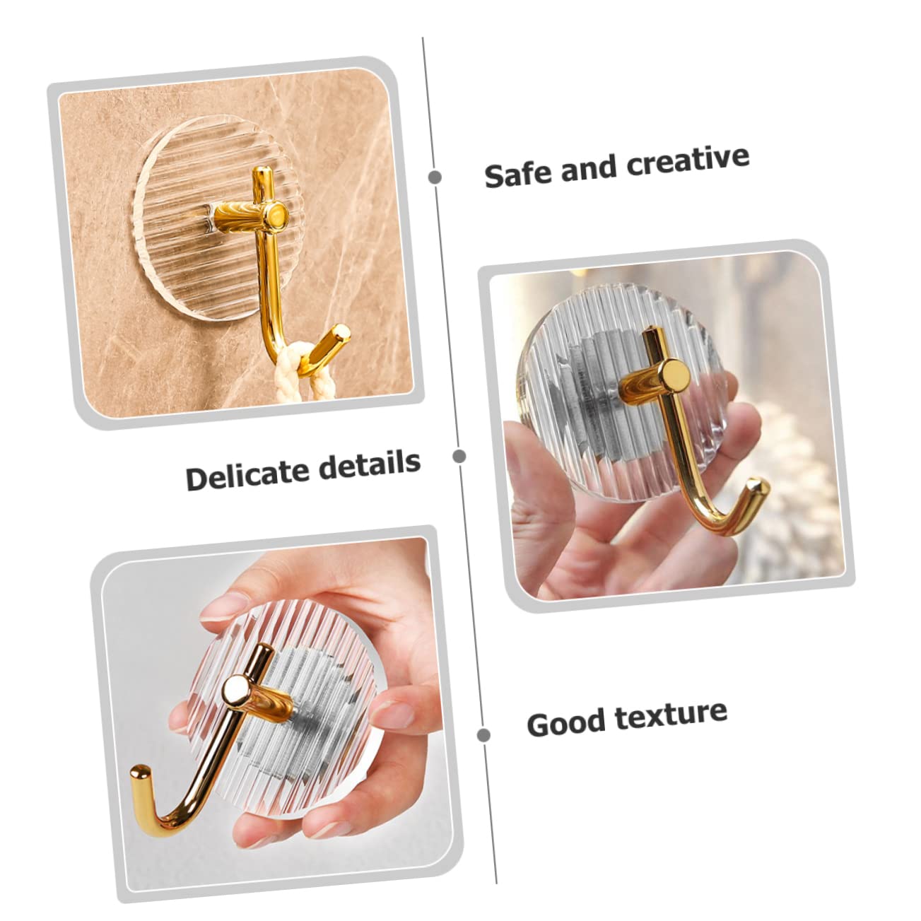 Alipis 15 Piezas Gancho Adhesivo Acrílico Perchas De Ropa Colgador De Llaves De Plástico Divertidos Ganchos Para Toallas Accesorios De Baño Ordenador Personal Niño Gorra De Viaje Único