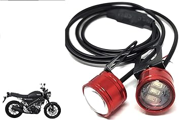 Red Colour 6 Led Strobe Light for Bike | Warning Emergency Police Light | Motorcycle Strobe Light | Compatible with Yamaha XSR155