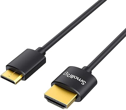 Amazon Smallrig Mini Hdmiケーブル35cm Hdmiケーブル4k 60hz対応 タイプc タイプa 2 0規格 ハイスピードhdmiケーブル プロビデオ カメラ用 3040 Smallrig Hdmiケーブル