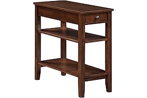 Convenience Concepts American Heritage Narrow Rectangle Side Table with Drawer