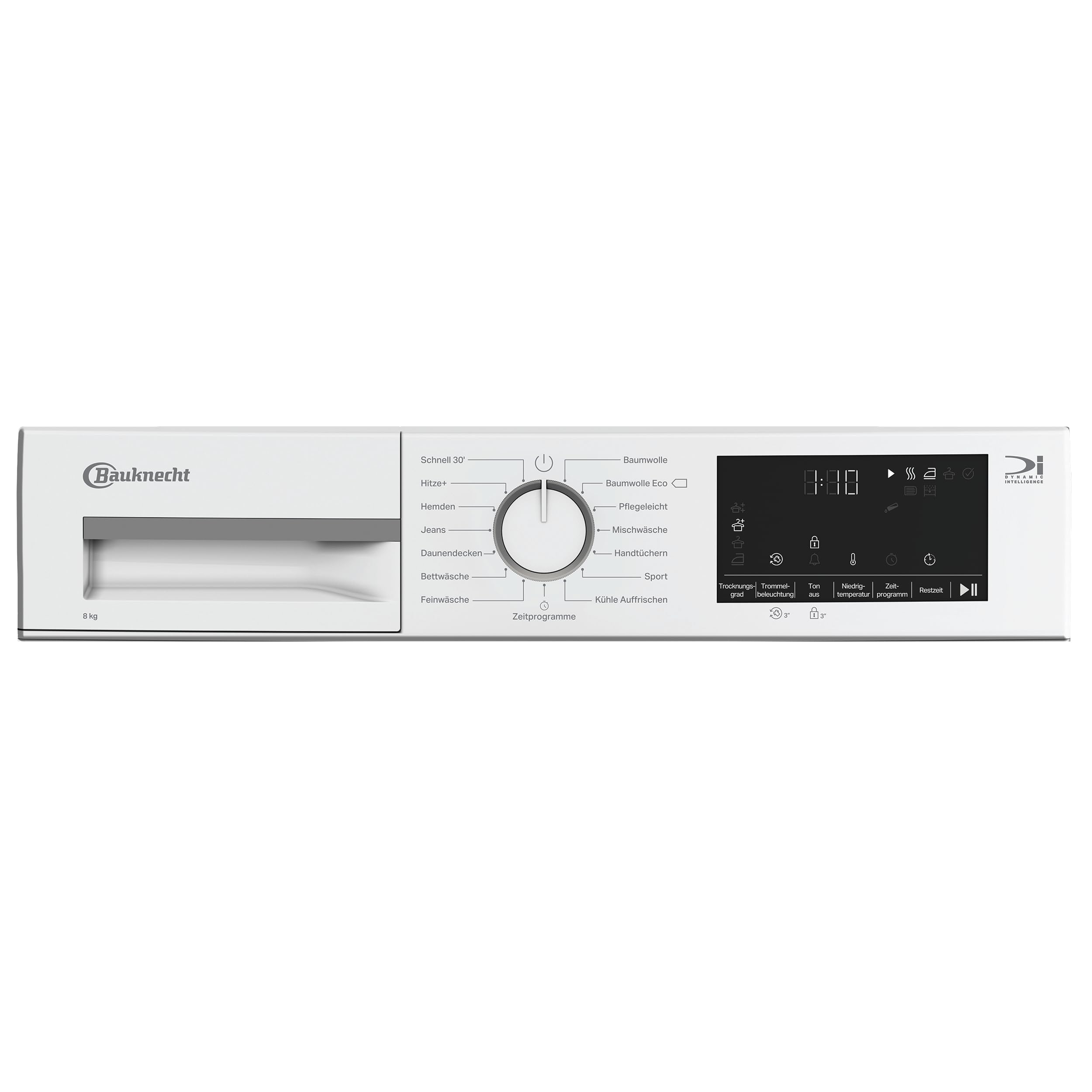 Bauknecht BD 8D WWS Wärmepumpentrockner / 8 kg/EEK A++ / Precision Dry - Intelligentes Trocknen/Inverter Motor/Slim - extra schmal/Trommelbeleuchtung