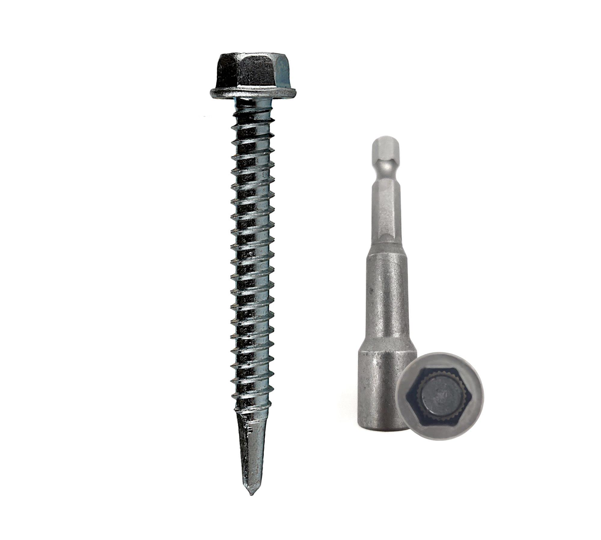 Doja Barcelona Self Drilling Screws Without Washer + With Drill Glass Doja Industrial | Self Drilling Screws Without Washer 5,5X50 (Pack 100) With Drill Glass M8 (Pack 1)