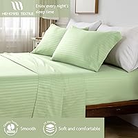 Vista 290 de HENGWEITEXT 18 Inch Cal King Sheets Deep Pocket,4 Piece Sheet Set Breathable and Cooling,Microfiber Sheet Set Deep Pocket,Wrinkle Free Shrinkage &