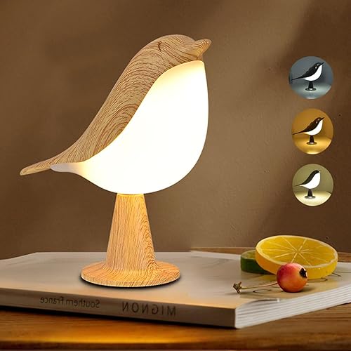 Small Cordless Bedside Lamp, Night Light Touch Sensor, LED Table Lamp with Touch Dimmer,3 Level Brightness Nightstand Lamps, Rechargered Desk Lamp for Bedroom, Office, College Dorm Room