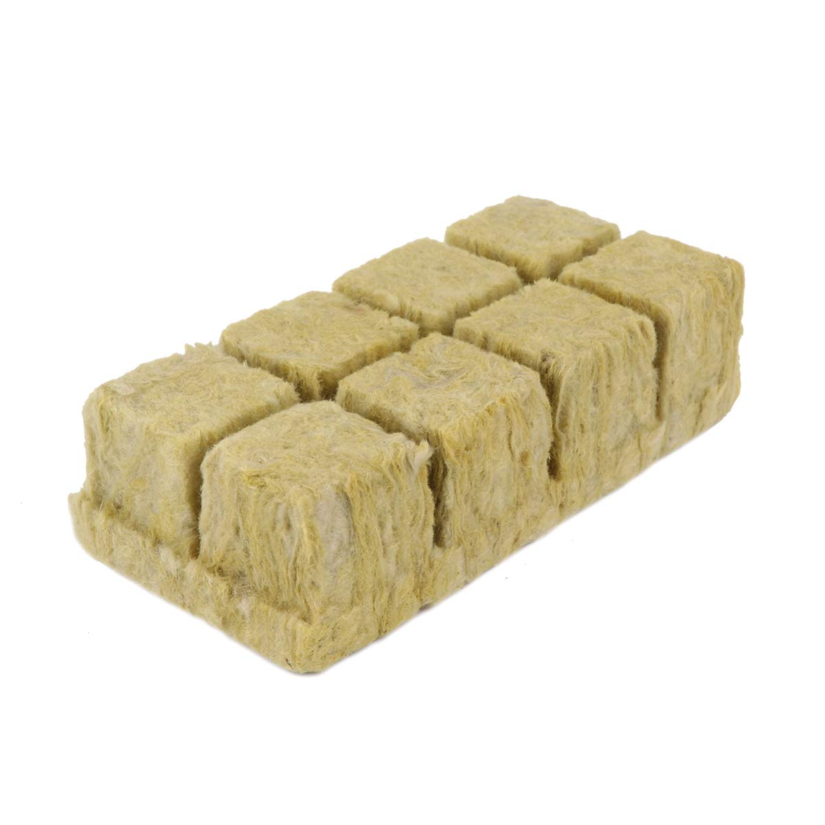 RUCUDIM 28 stuks steenwol blokjes, steenwol set, steenwol groeianbouw mat, bodemloze hydrocultuur aanbouwmat, rockwool kubus, steenwolblokjes voor