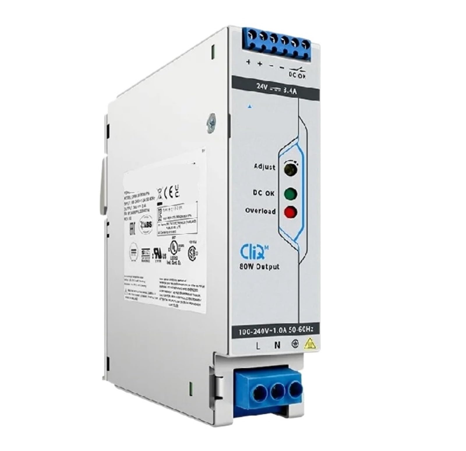 TSCFHGQI DRM‑24V80W1PN Switching Power Supply, 24V 3.4A 81.6W