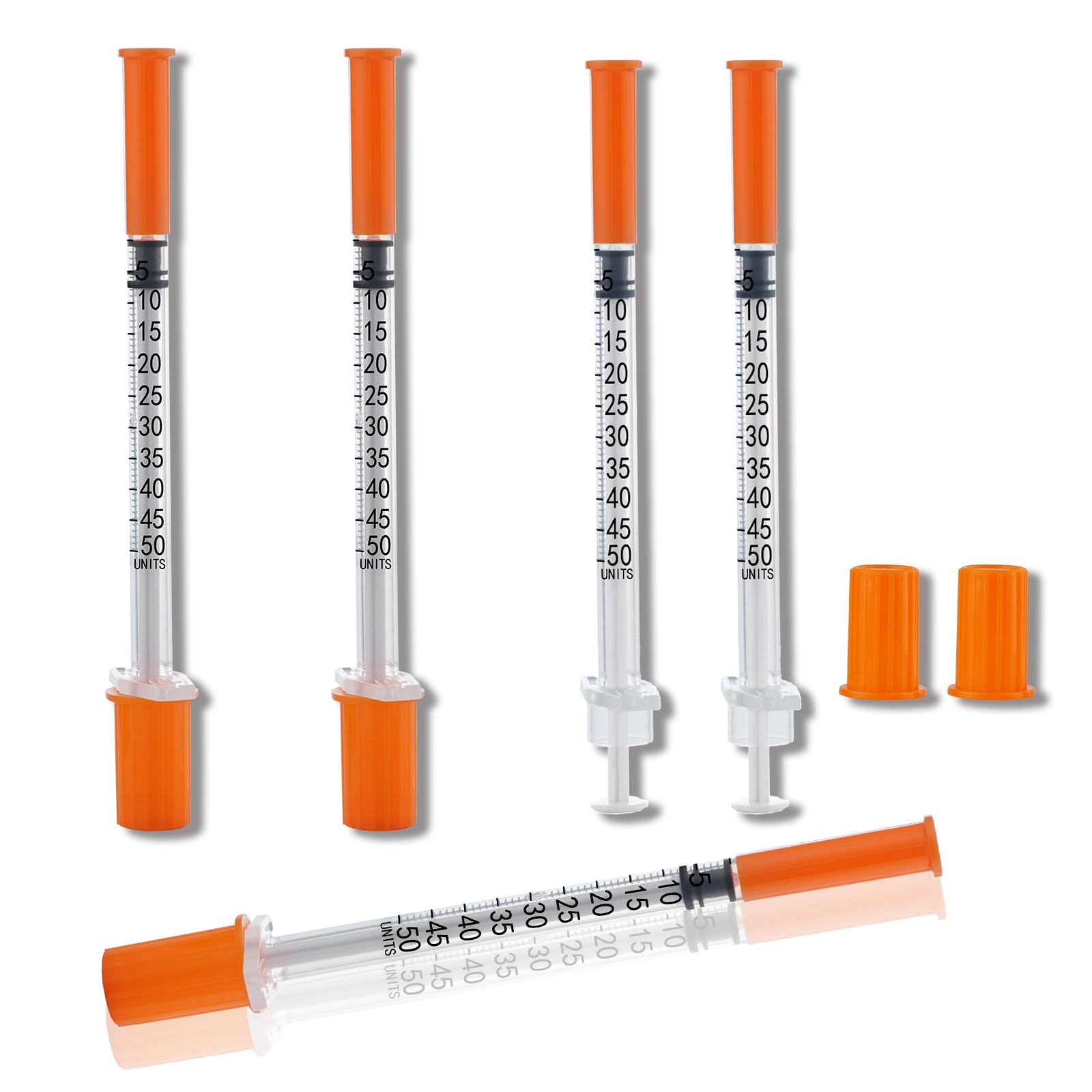 100 Pack 1ml Disposable Syringe, 31G 1cc 1/4 Inch (6mm) Lab Supplies Syringes, Individually Wrapped — Amazon image 6