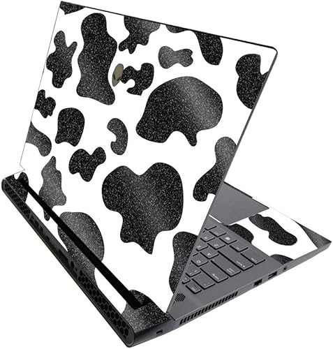 Miniatura 10 de MightySkins - Skin de fibra de carbono para Alienware M17 R3 (2020) y M17 R4 (2021) - Caléndula sólida  Acabado de fibra de carbono texturizado