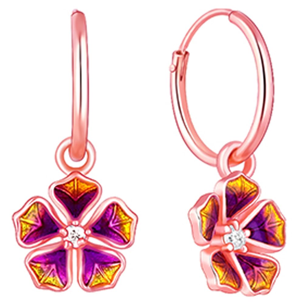 GIVA 925 Silver Bhumi Rose Gold Bell Mellow Hoop Earrings| Drops to Gift Women & Girls | With Certificate of Authenticity and 925 Stamp | 6 Months Warranty*