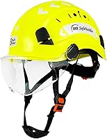 SAFEbuilder CR06 Hard Hat with Visor - ANSI Z89.1 Certified Ventilated ABS Safety Helmet for Construction & Industrial Work
