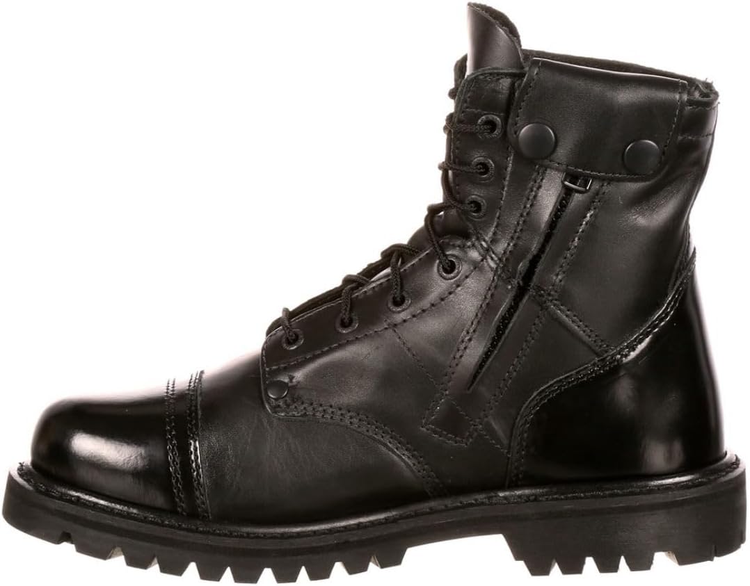 Rocky Side Zipper Jump Boot, Black, US