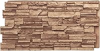 Vista 37 de Ekena Millwork - Panel lateral de piedra de imitación apilado en cascada