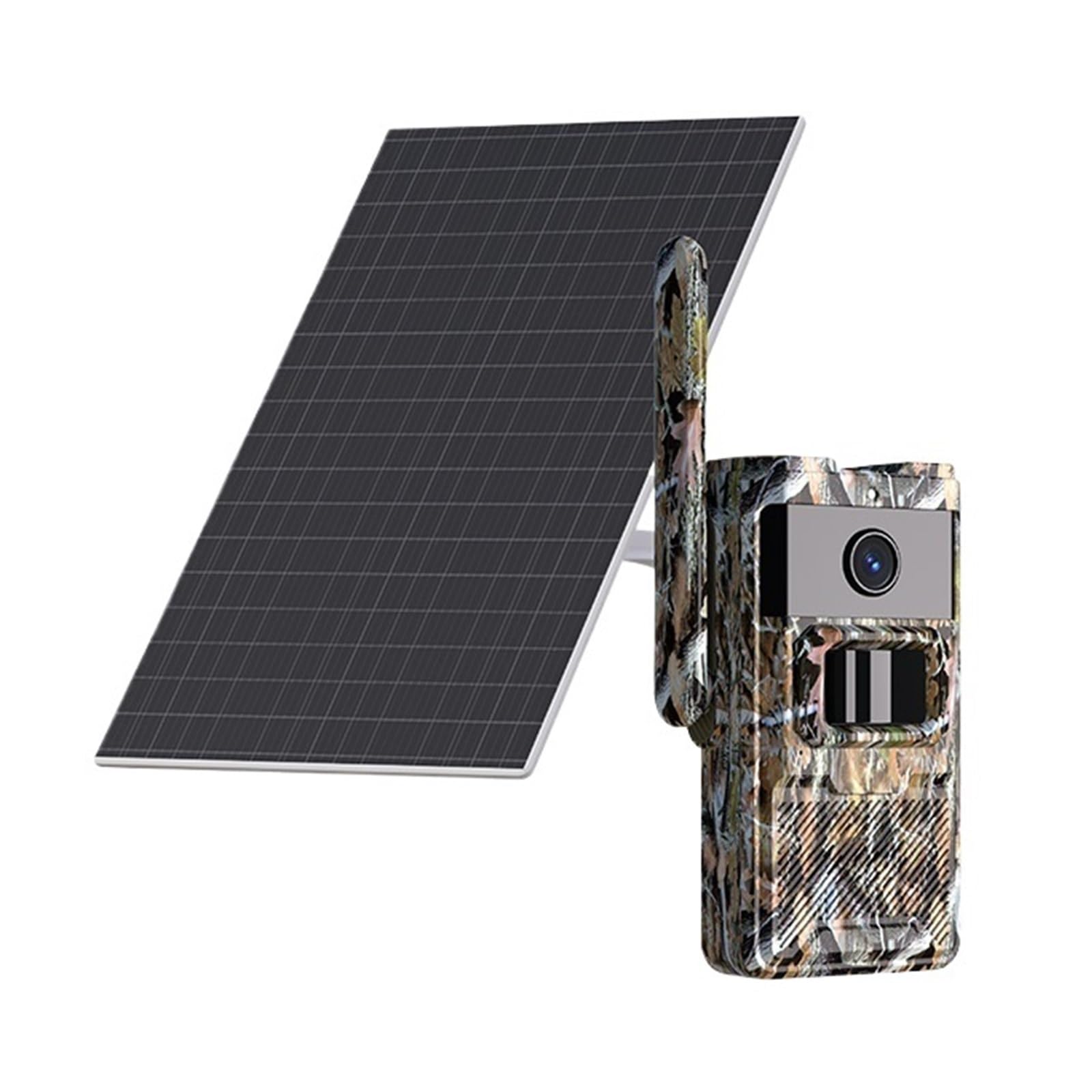 Cámara Vida Silvestre Cámara De Rastreo con Energía Solar 4G 2K, Imágenes 14MP, Visión Nocturna IR, Caza Impermeable IP66 For Monitoreo Vida Silvestre Monitoreo Confiable Preciso(4G Trail CAM)