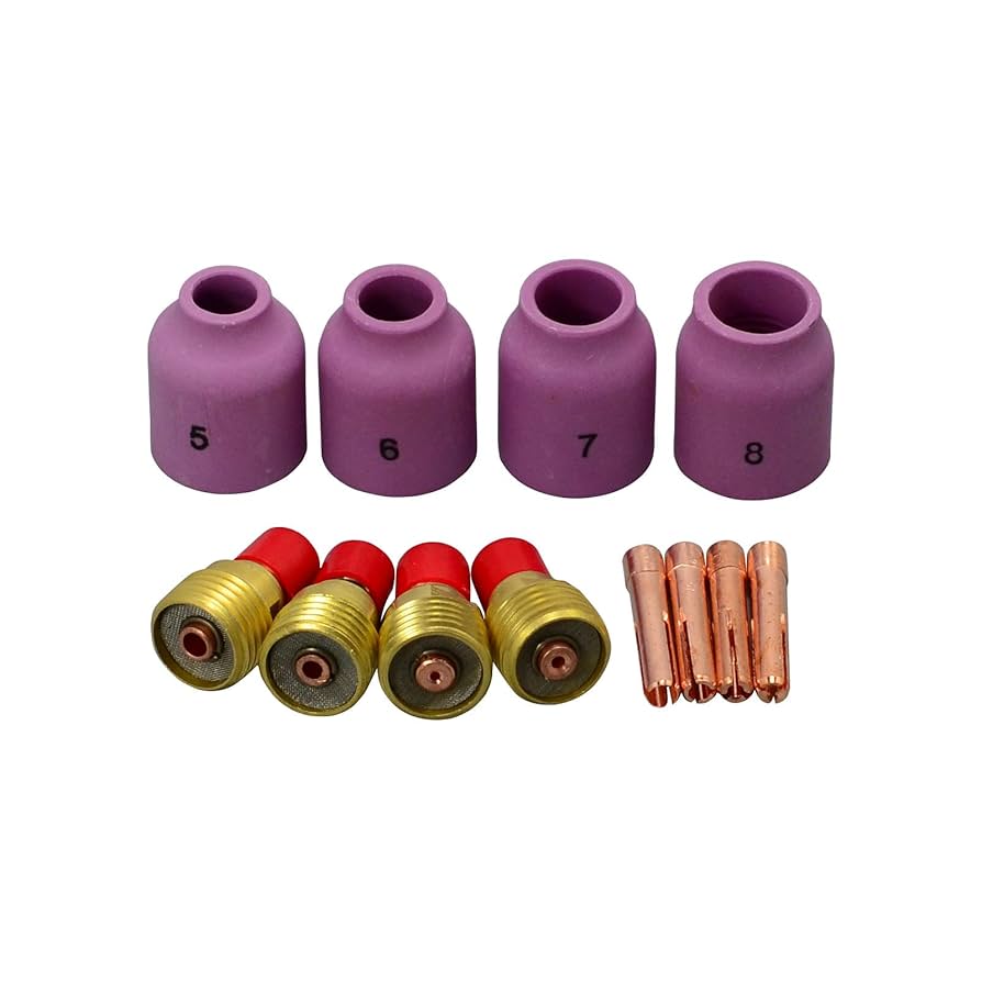 RIVERWELD TIG Gas Lens Collets Bodies 45V 13N Series Alumina